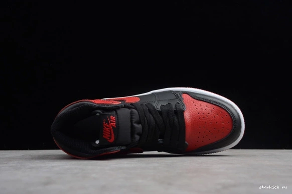 Kids High Retro 1 Kid OG Air 001 555088 Jordan Banned 001  555088 Bred  Red Black 1020